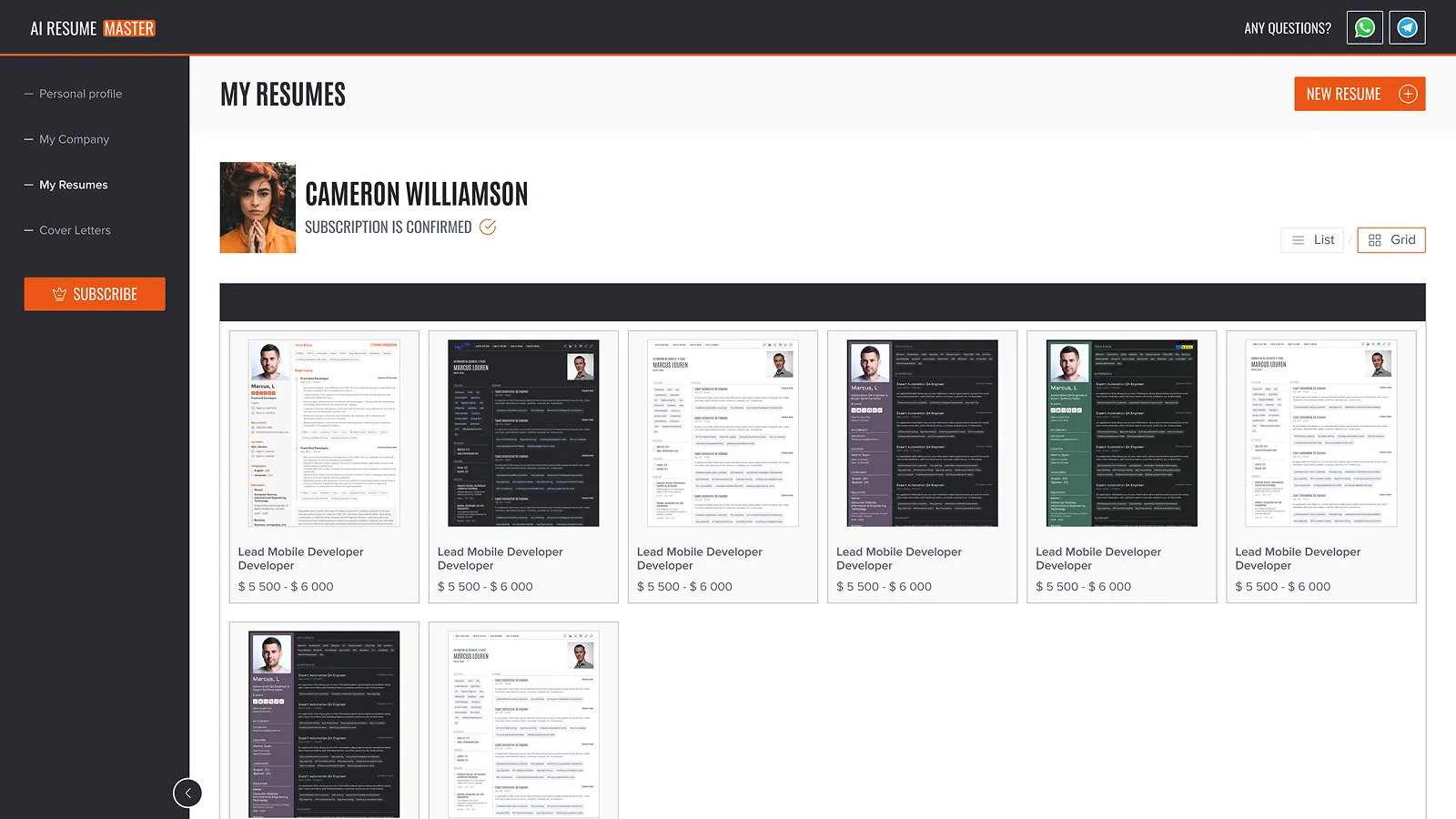 AI Resume Master: Resume Builder with AI Integration