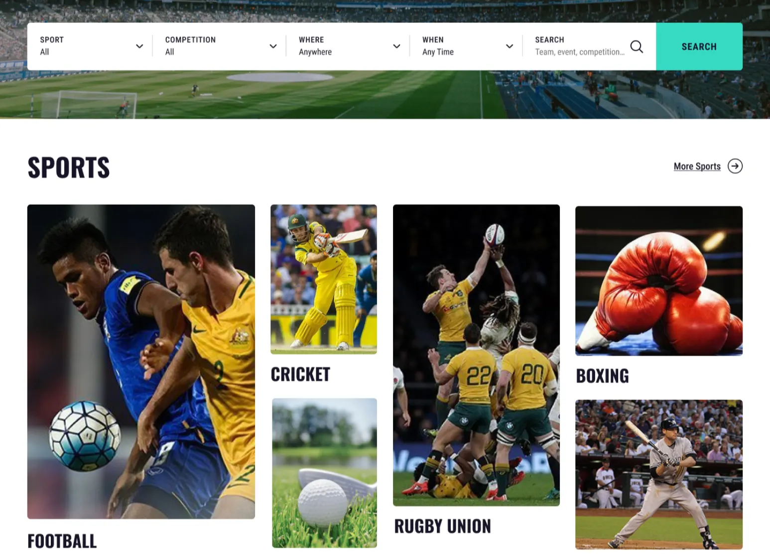 Smart Sports Event Discovery Platform