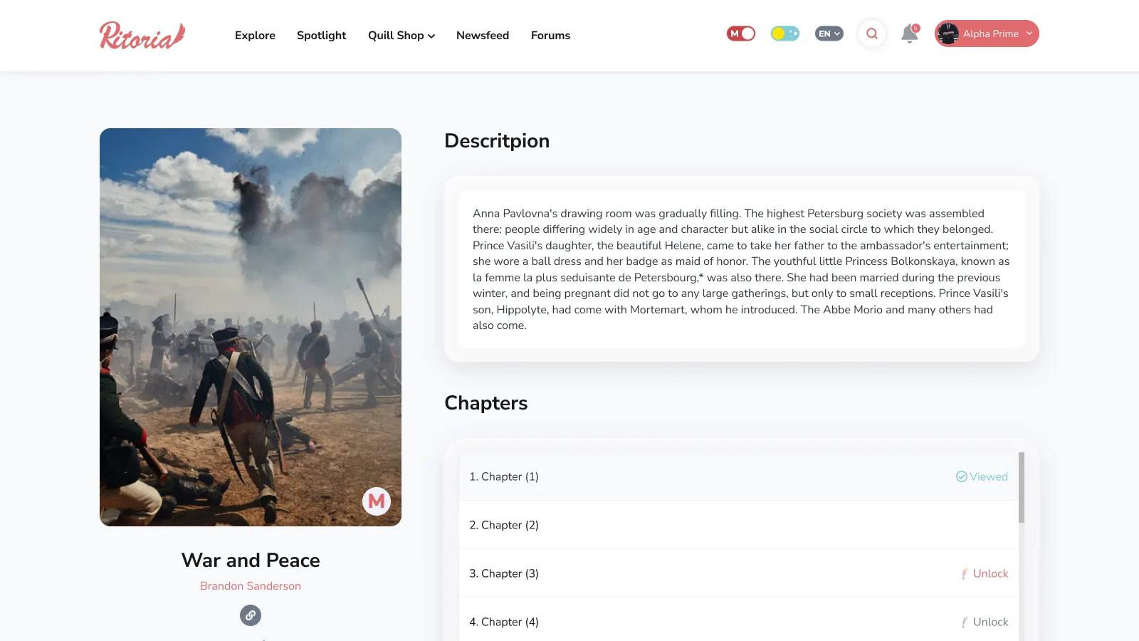 Ritoria: Social Self-Publishing Platform with Creator Monetization