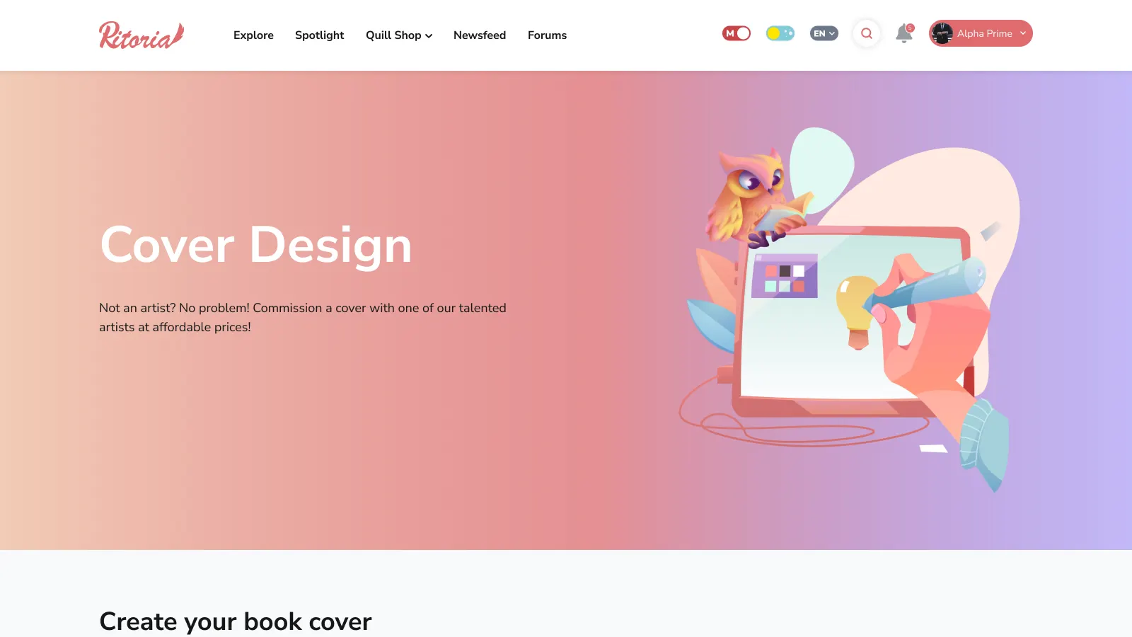 Ritoria: Social Self-Publishing Platform with Creator Monetization