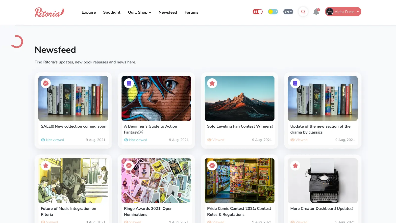 Ritoria: Social Self-Publishing Platform with Creator Monetization