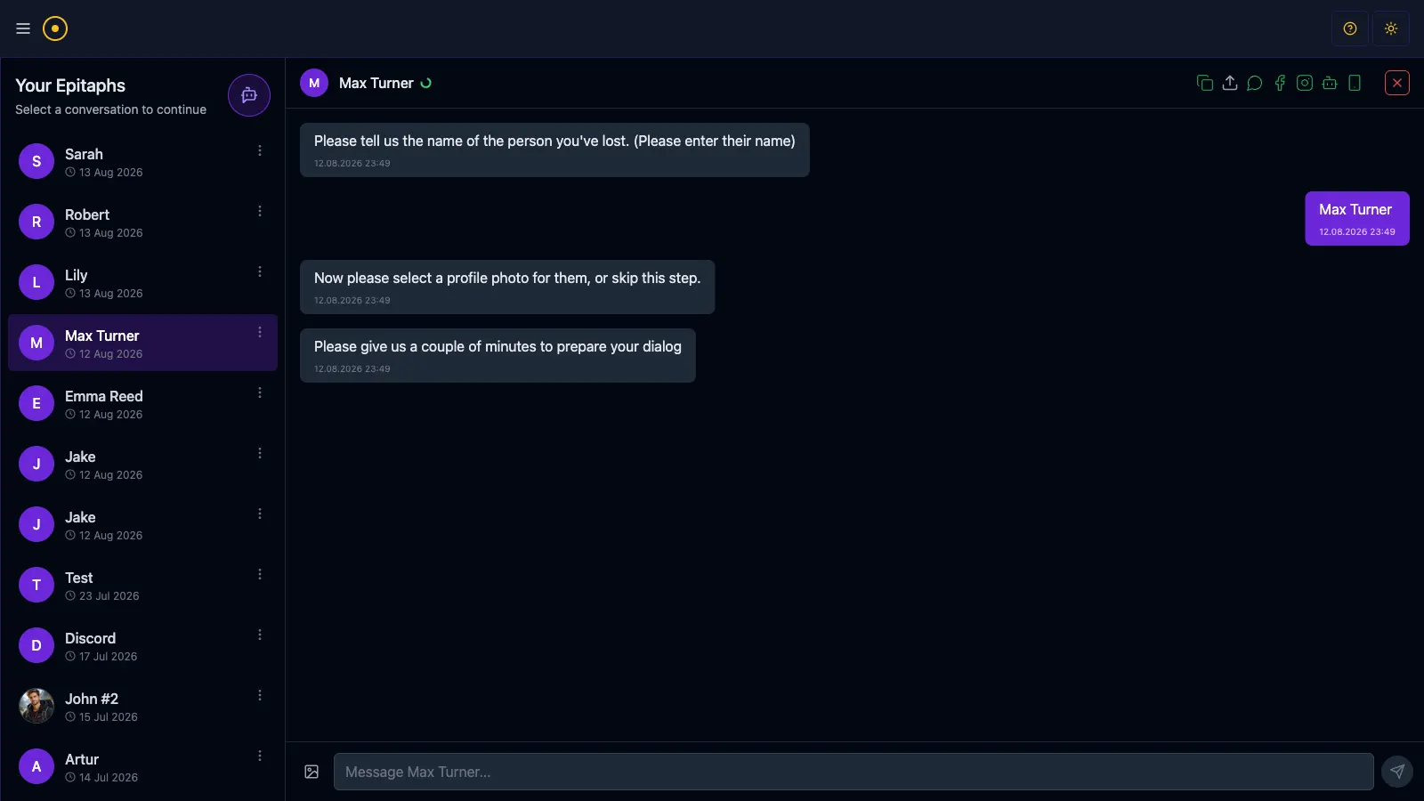 AI Grief Companion: Chat History Ingestion, LoRA Persona Training & RAG Memory