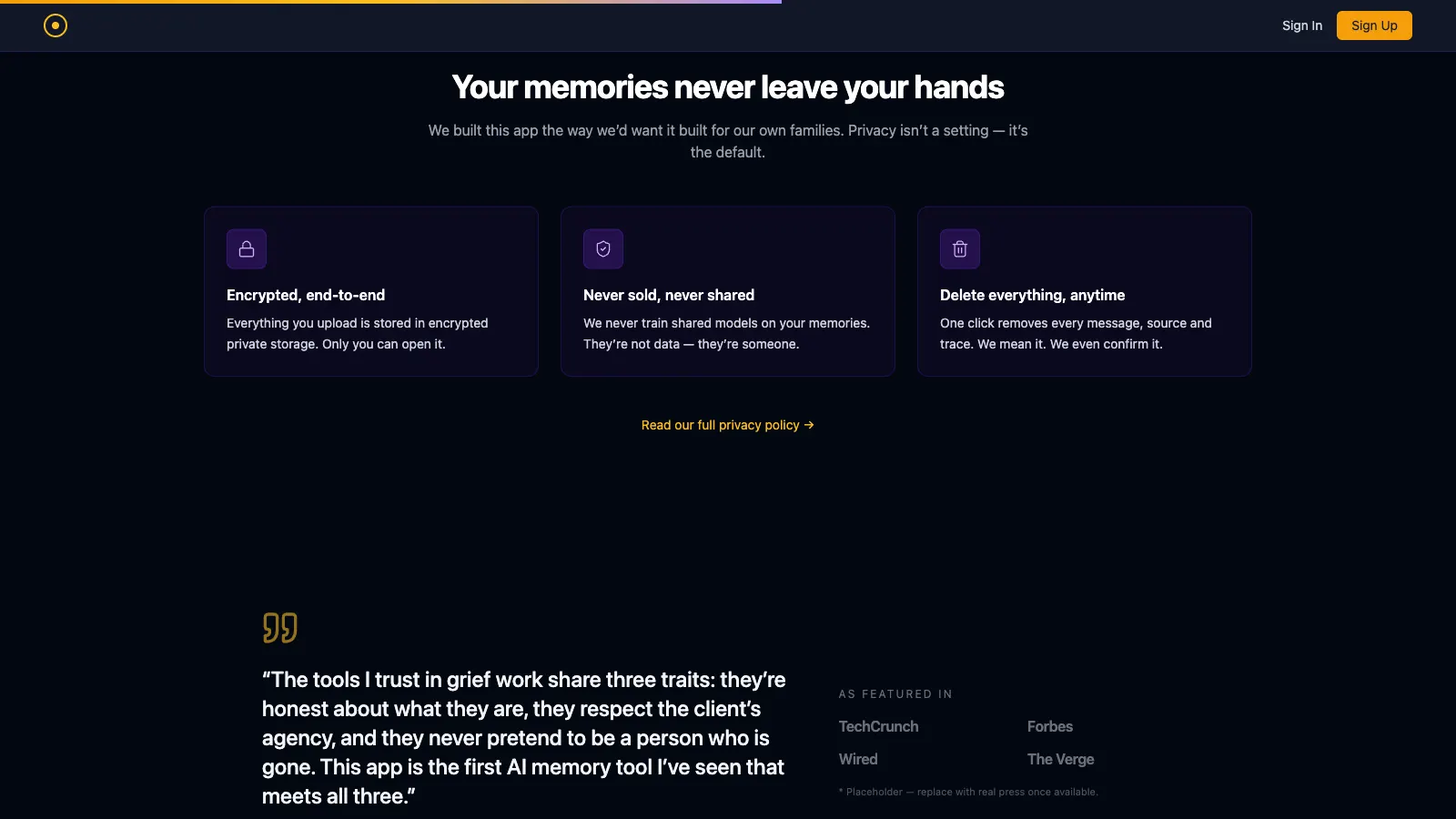 AI Grief Companion: Chat History Ingestion, LoRA Persona Training & RAG Memory