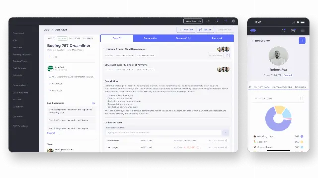 Custom ERP system for US aircraft service company